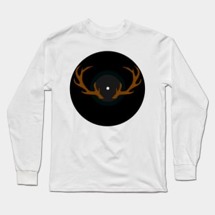 Vinyl Record - Reindeer Antlers Long Sleeve T-Shirt